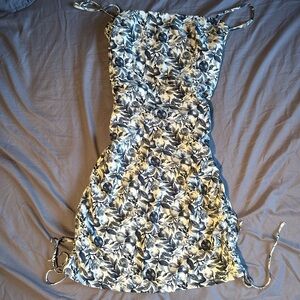 Abercrombie & Fitch Black and White Floral Mini Dress